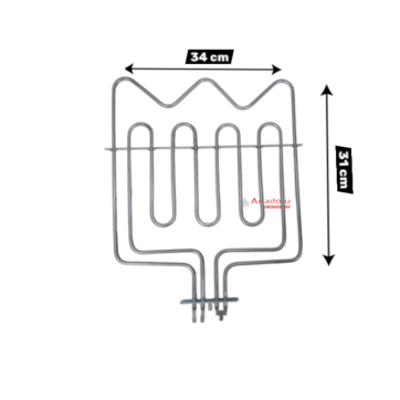 Arçelik Fırın Rezistansı Üst 1500w+2000w 220v 6.5 Krom